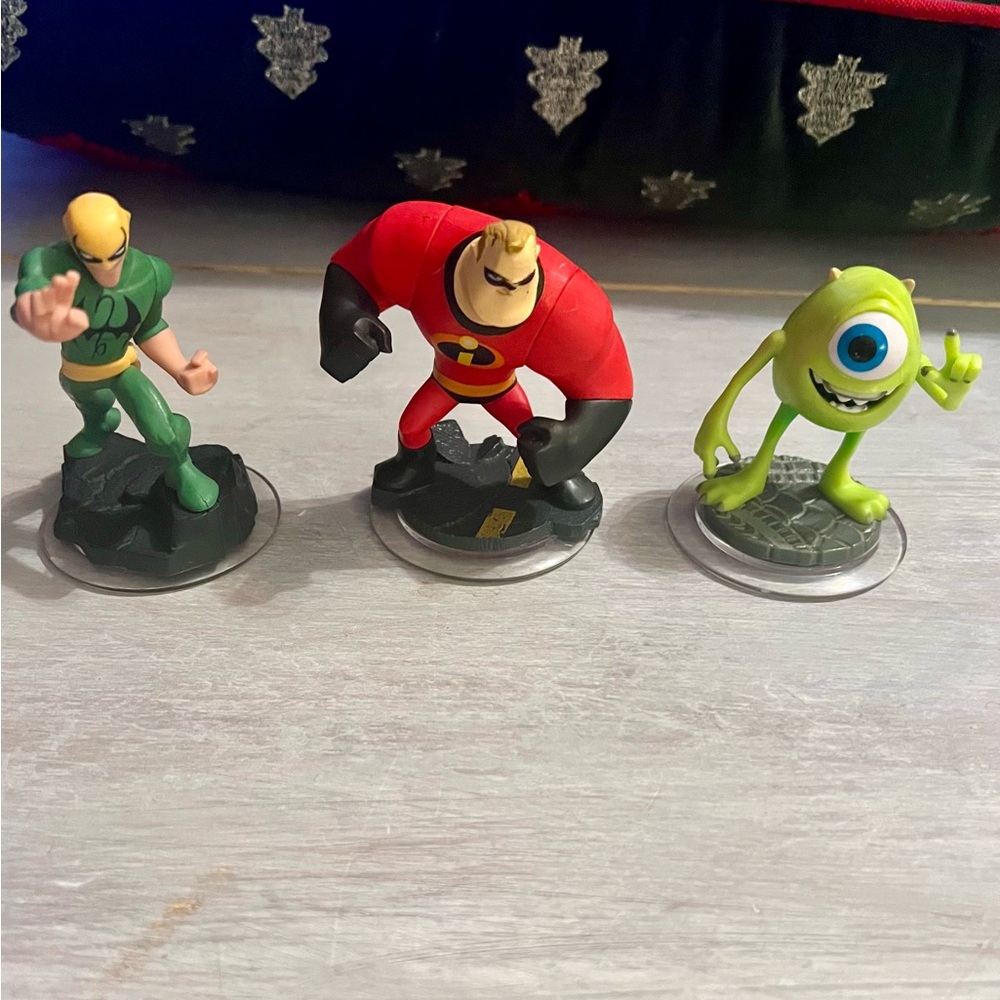 Lot of 3 - for Disney Infinity Game The Incredibles, Monsters, IronFist 2.0